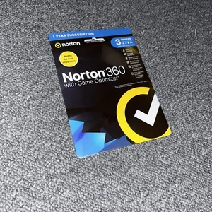 Norton 360 Soft Box+Game Optimiser 3x Devices, 1 Year Licence 50GB Cloud License - Picture 1 of 1
