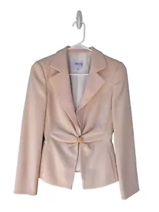 Armani Collezioni Blazer Size IT 38 US 2 Wool Old Money Quiet Luxury Ivory - Picture 1 of 14