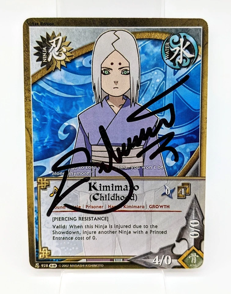 Kimimaro (Childhood) N-928 1st Edition Naruto CCG Signed Keith Silverstein - Image 1 of 2