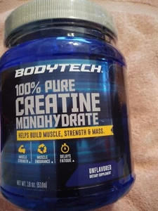 BODYTECH 100% Pure Creatine Monohydrate Powder 18 Oz 102 Servings Exp 7/25 - Picture 1 of 3
