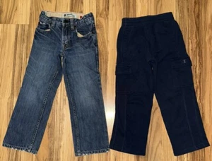 GAP Denim Jeans Champion Sweatpants Wide Leg Boys Sz 6 Y2K - Picture 1 of 7