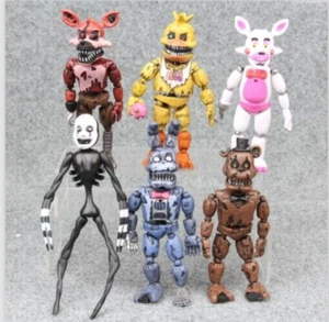 Five Nights at Freddys Nightmare 5" 6er Set Actionfiguren Geschenk Sammlerstück (D) - Bild 1 von 4