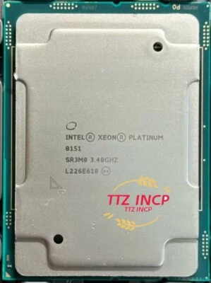 Intel Xeon Platinum 8151 CPU Processor 12Core 3.4GHz L3 Cache 240W SR3M0 LGA3647 - Image 1 of 3