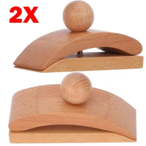 2x Rug Clamps Wooden Quilt Hangers For Walls Display Tapestry Clips NEW - Picture 1 of 13
