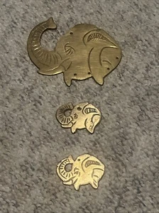 Messing Elefant Windspiel - Bild 1 von 2