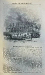 Barcos construcción naval ilustrado 1862 - Imagen 1 de 6