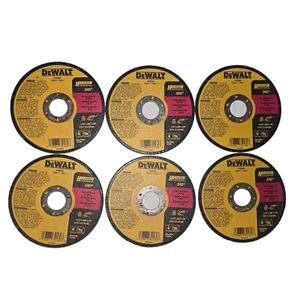 (6) DeWALT DW 8062 4 1/2" X .045" X 7/8" Thin cut off wheel type 1 - DW8062 - Picture 1 of 2