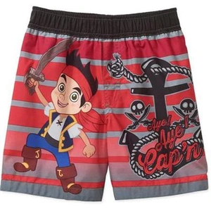 Disney Jake And The Never Land Pirates Swim Trunks Shorts Boy Size 5T - Picture 1 of 1