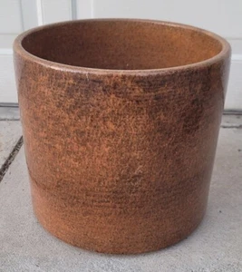 Gainey AC-12 Orange Speckled Umber Architectural Pottery Planter Mid Century Exc - Picture 1 of 4