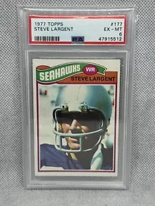 Steve Largent 1977 Topps RC #177 PSA 6 EX-MT Seahawks HOF - Picture 1 of 2
