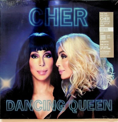CHER Dancing Queen, Sings The Best of ABBA LP SEALED* BLUE COLOURED VINYL 2018 - Image 1 of 3