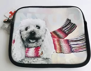 Fuzzy Nation Poodle Tablet iPad Case Protective Cover Notebook Padded Zip NWT - Picture 1 of 2