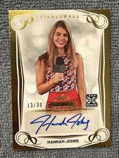 2023 Leaf Pickleball Premier Hannah Johns XRC Autograph BA-HJ2 Gold /30 SP Auto