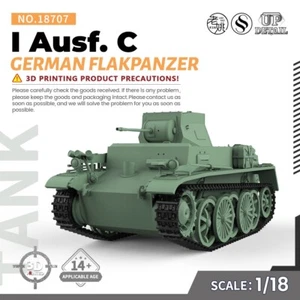 SSMODEL SS18707 1/18 Militär Modellbausatz Deutscher Flakpanzer I Ausf. C - Bild 1 von 5