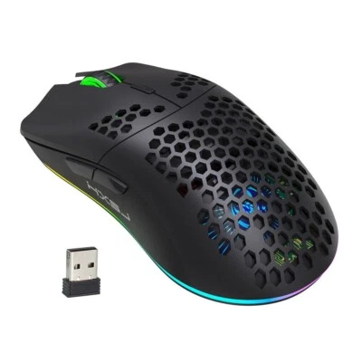 HXSJ T66 Wireless Gaming Mouse Honeycomb Shell Rechargeable Optical Mice for PC - Image 1 of 4