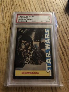 1977 Star Wars Wonder Bread #9 Chewbacca - PSA 7 NM