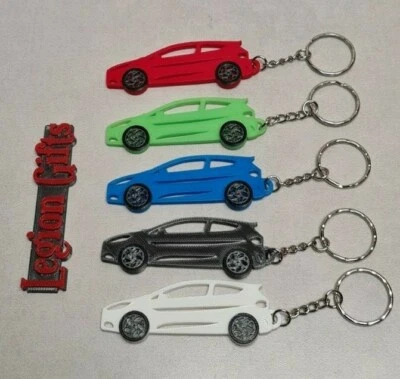 LEGION GIFTS key fob key ring gift for ford fiesta mk8 st st3 wheels silver black blue red +