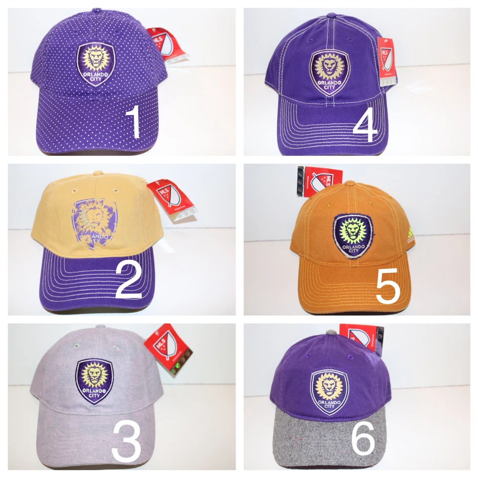 NUEVO Orlando City SC Gorra Sombrero Mujeres Damas FÚTBOL MLS NUEVO CON ETIQUETAS *** TÚ ELIGES COLORES * Foto 1 de 1