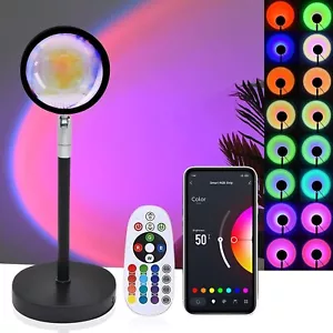 Sunset Lamp Projection with App Control Color Changing Sunset Projector Night Li - Picture 1 of 8