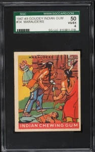 1947 Goudey Indian Gum Marauders #34 SGC 4 - Picture 1 of 2