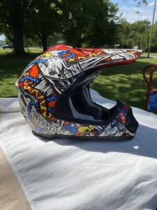 Vega Viper Jr Hard Shell Full Face Helmet Motorcycle Off Road Racing ATV BMX Lg - Picture 1 of 11