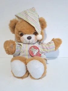Teddy Beddy Bear Plush Soft Toy Golden Bear Morgan Inc. Vintage Made in UK 13" - Picture 1 of 11