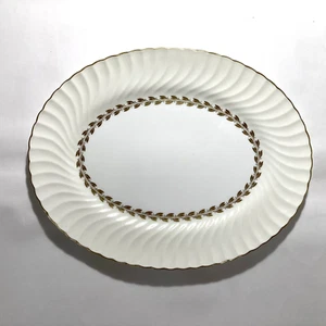 Minton Cheviot Gold 15 Inch Oval Platter Laurel Leaves - Picture 1 of 17