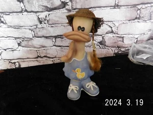 Deko-Figur/Entenmädchen/neu/Zöpfe/Strohhut - Bild 1 von 5