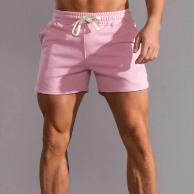 Nuevos Pantalones Cortos de Algodón para Hombre Transpirables Fitness Correr Informales Deportes Cómodos Pantalones Cortos Foto 1 de 4