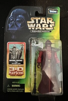 Kenner Star Wars 1998 Universo Expandido Imperial Centinela Figura 3D Escena de Juego Foto 1 de 3