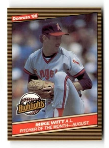 1986 Donruss Highlights - #38 Mike Witt - Picture 1 of 2