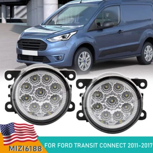Par de luces antiniebla LED transparentes para parachoques para Ford Transit Connect 2011-2017 luces de conducción - Imagen 1 de 13