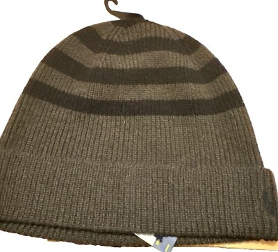 Polo Ralph Lauren Sombrero Gorro Mezcla Lana Oliva/Azul Marino 5% Cachemira Foto 1 de 2