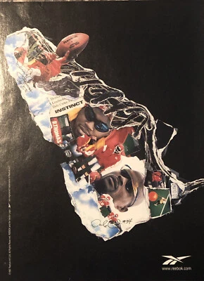 1997 Reebok Derrick Thomas Dale Carter PRINT AD Athletic Shoes KC Chiefs VTG 90s - Image 1 of 4