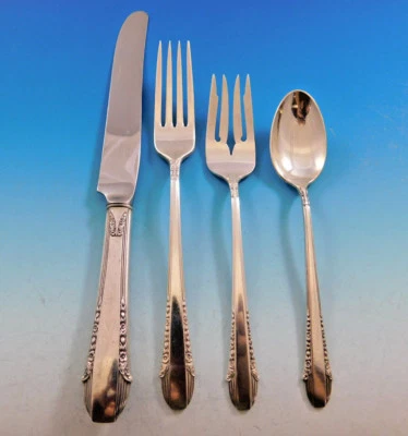 Juego de cubiertos de plata esterlina Enchantress by International 12 servicio 54 piezas Foto 1 de 4