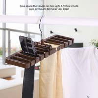 Storage Rack Tie Belt Organizer Space Saver Tops Bra Rotating Hanger Holder HG