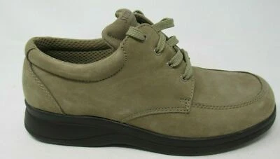 SOFTSPOTS SUPREMES WOMEN'S ORACLE BEIGE NUBUCK LEATHER LACE-UP COMFORT SHOES 9/W - Image 1 of 4