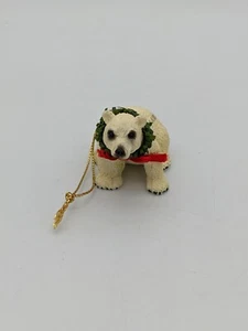 Vintage Alaska Eisbär Weihnachtsschmuck, sehr süß, 2 Zoll Harz - Bild 1 von 5