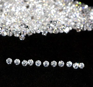 Wholesale Lot Cubic Zircon Round Cut 1.60 mm 200 Pcs Lot Loose Gemstones - Picture 1 of 3
