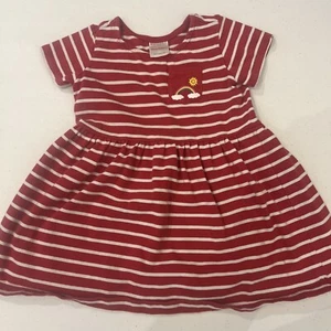 Hanna Andersson Red Stripe Pocket Dress Girl's Size 18-24 Month - Picture 1 of 4