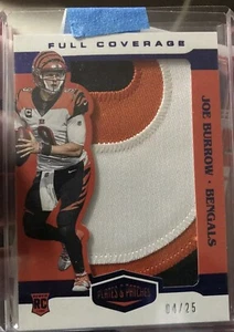 Joe Burrow Three Color Jumbo Patch Rookie Card Plates and Patches /25 - Bild 1 von 10