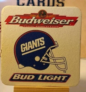 Vintage New York Ginats Beer Coaster ~ 1996 Season ~ Budweiser/ Budlight - Picture 1 of 2