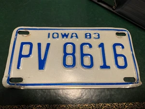 iowa motorrad nummernschild 1983 - Bild 1 von 2