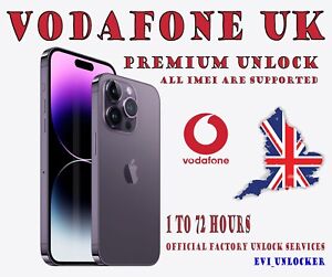 VODAFONE UK EXPRESS FAST UNLOCK SERVICE FOR iPhone 11 Pro Max Xs X 8+ 8 7+ 7 6s