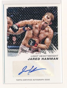 JARED "THE MESSENGER" HAMMAN 2011 TOPPS UFC MOMENT OF TRUTH AUTOGRAPH AUTO