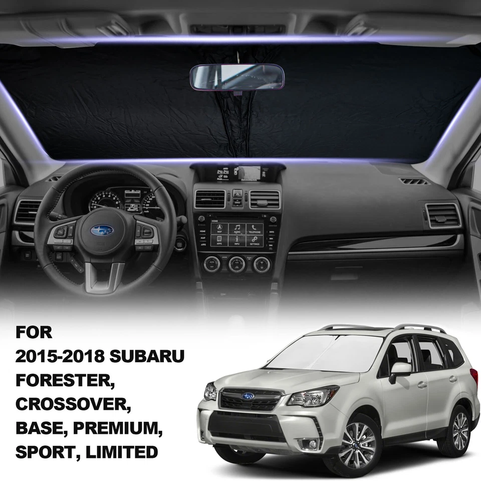 Parabrisas de coche Subaru Forester 2015-2018 parasol ventana bloque térmico protector Foto 1 de 4