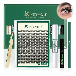 DIY Lash Extension Kit 144Pcs Lash Clusters Eyelash Extension Kit with Mascara - Picture 1 of 12