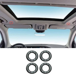 Carbon Fiber Steel Car Roof Speaker Decor Cover Trim For Benz GLE GLS 2020-2022 - Bild 1 von 6