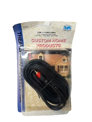45-3312  PHILMORE COMPONENT VIDEO CABLE-12'-3 RCA Male To 3 RCA Male Gold Plated - Image 1 of 4