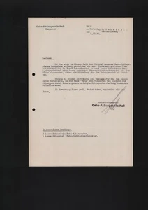 HANNOVER, Brief 1930, Geha AG Kohle-Papier Durchschreibepapier - Bild 1 von 1